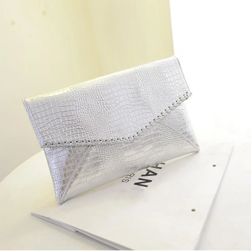 2019 Горячая Мода Змеиный узор серебряный день клатч конверт женская сумка для