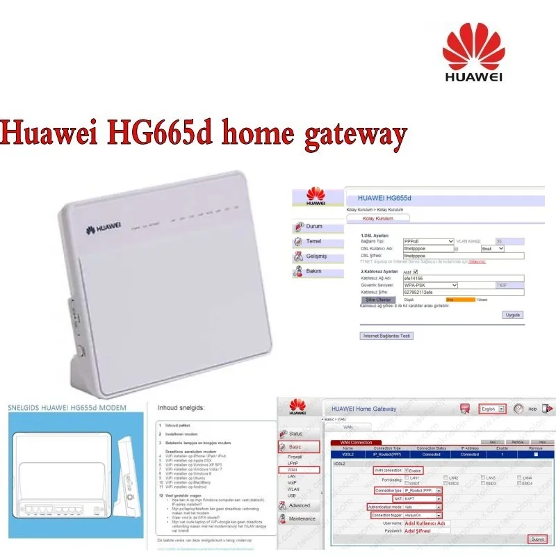 Huawei HG655d home gateway ,big stock ready.