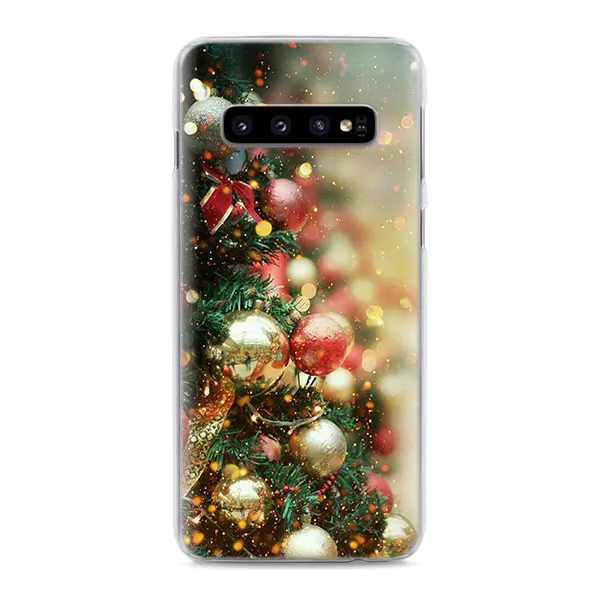 07 Веселый Рождественский Снеговик телефон чехол s для samsung Galaxy S10e S10 S8 S9 плюс M10 M20 M30 A50 S6 S7 края Жесткий Чехол Крышка - Цвет: 07