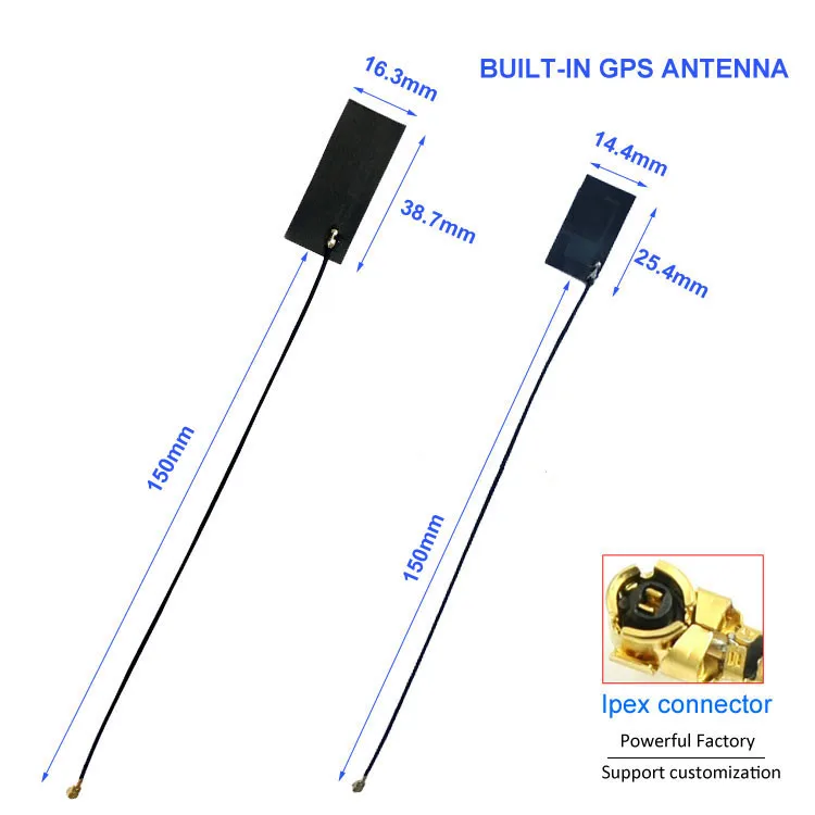 GPS FPC Built-in Flexible Antenna 4Dbi UFL MIMO Patch 1575Mhz IPEX MHF4 Connector 1Piece