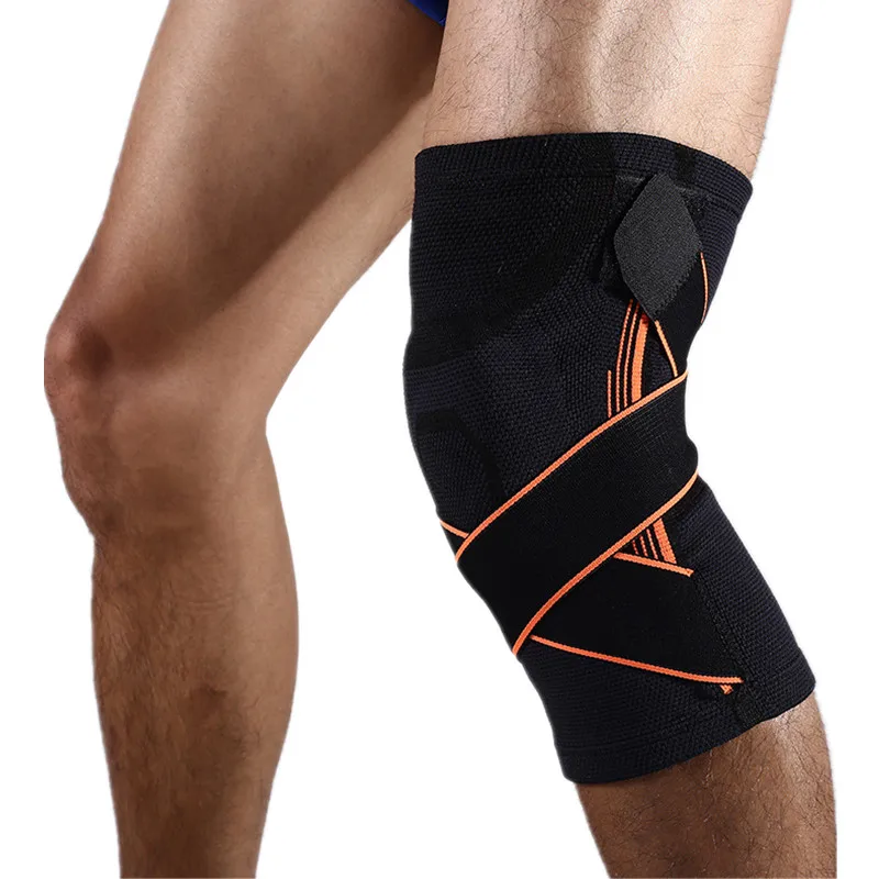 1 шт. Регулируемый наколенник поддерживающий ремень силиконовое кольцо для бега