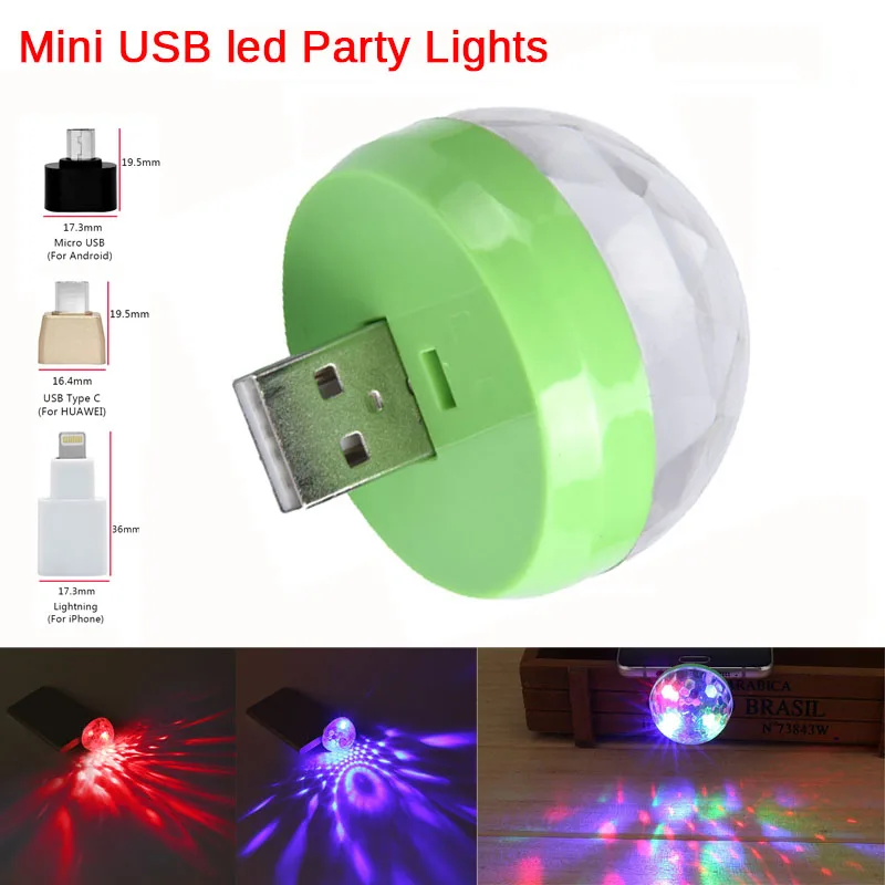 CNIKESIN мини USB светодиодный вечерние лампы для портативный хрустальный магический