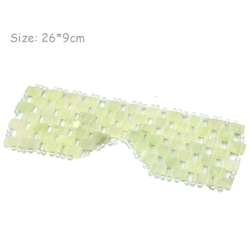 

Natural Jade Eye Mask Stone Face Massager Wrinkle Remove Sleep Mask Tourmaline Sleep Face Eye Mask