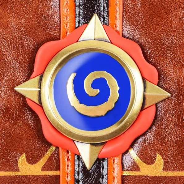 Кошелек Hearthstone с 3D логотипом кошелек тремя складками из натуральной кожи подарок