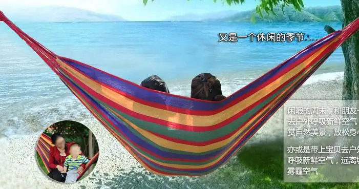 Дорожный парусиновый гамак для кемпинга наружный качающийся сада сна в