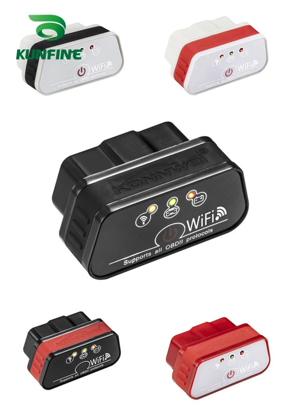 Автомобильный диагностический сканер Super Mini KW901 WIFI ELM327 V1.5 ODB2 OBDII считыватель кодов
