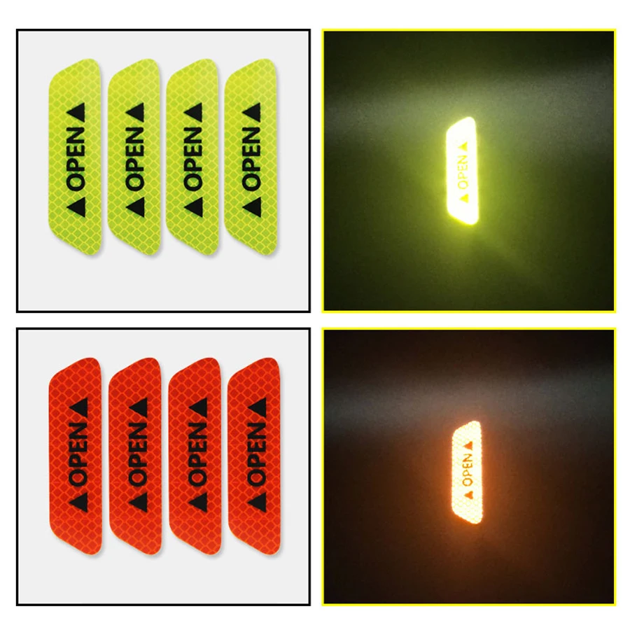 4 шт. наклейка на дверь автомобиля предупреждающая лента знак безопасности s