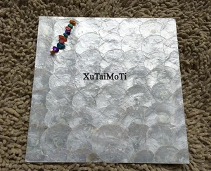 Мозаичная плитка, 11 квадратных футов, натуральный капиз, перламутровый, для спальни, ванной, интерьера, благородный, уникальный, обои мозаика Плитка