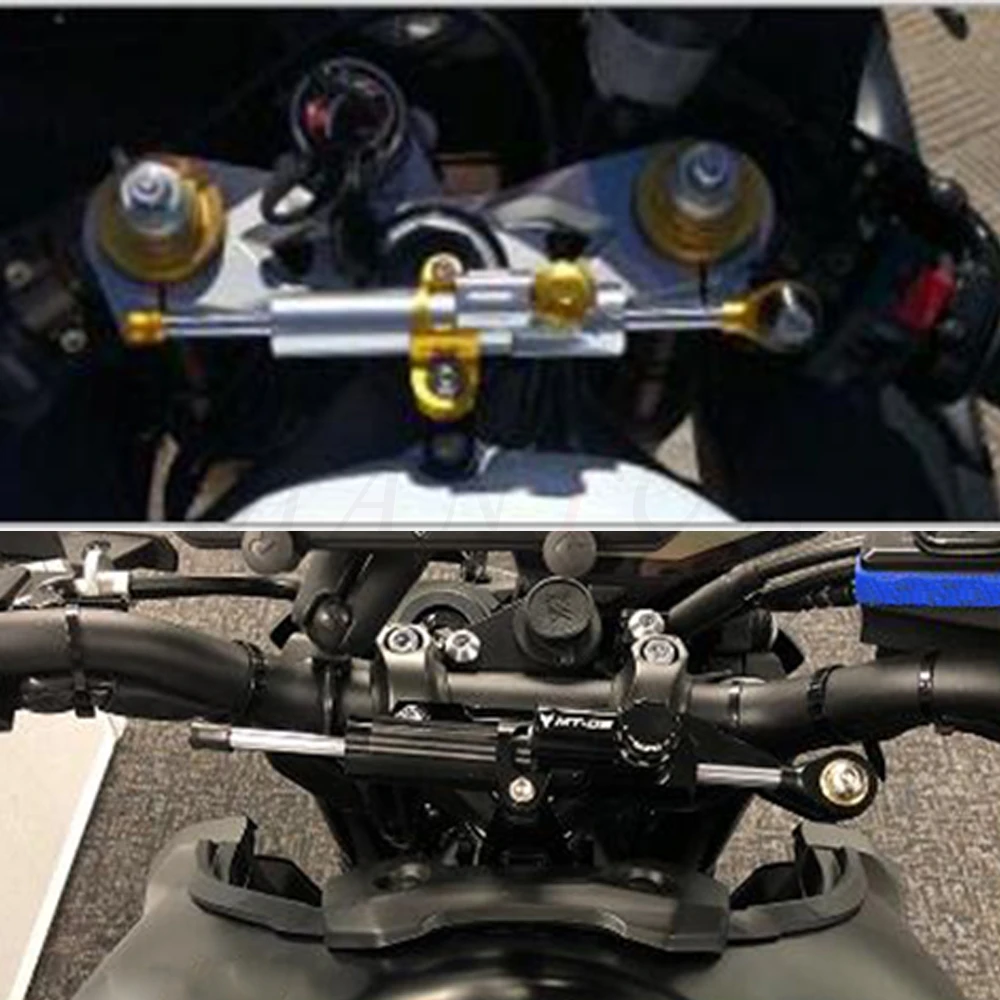 

For Yamaha MT 09 MT09 MT-09 FZ09 FZ-09 20132014 2015 2016 2017 Motorcycle Damper Steering Stabilize Safety Control Mount kit