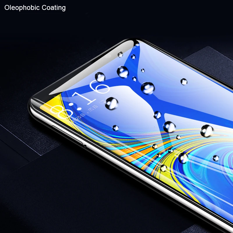 CHYI полное клеевое стекло для Samsung galaxy A7 2018 A6S защита экрана не блокирует экран