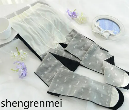 Shengrenmei 2019 милые сексуальные белые черные прозрачные женские колготки летние
