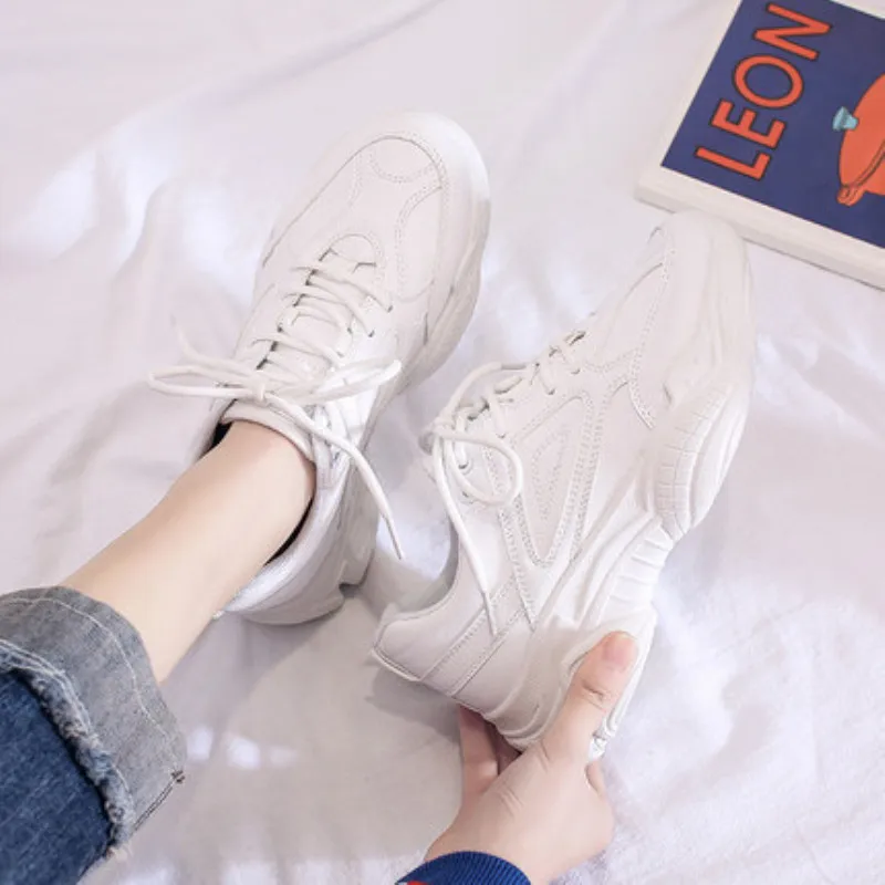 

2020 Spring New Women Casual Shoes Comfortable Platform Shoes Woman Sneakers Lace Up Women Shoes Ladies Trainers chaussure femme