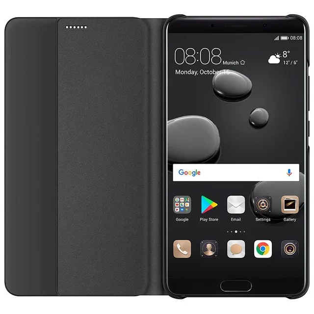 100% оригинальная официальная Huawei Коврики 10 Pro флип чехол смарт проснуться сна