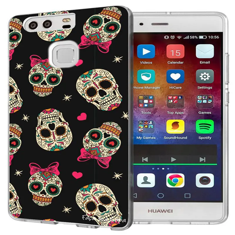 For Huawei P9 P10 Lite P8 2016 2017 Y5 II 2 Y5ii / Y6ii Soft TPU Pattern Silicone Phone Ultra Slim Case Cover Capa J153 |