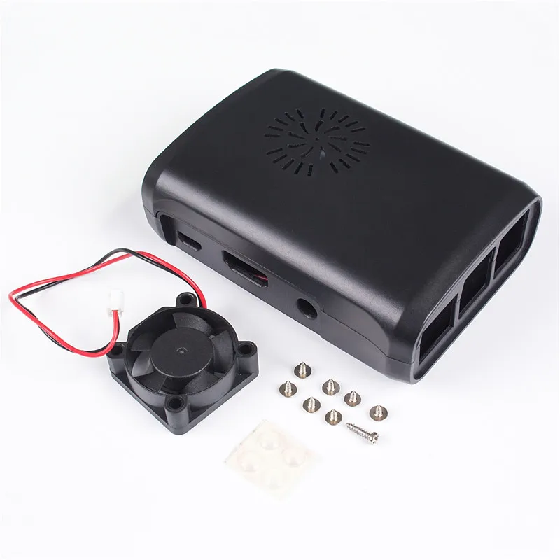 Sunfower премиум черный чехол ABS для Raspberry Pi 3B+, 3B, 2 модели B и Raspberry Pi 1 Модель B+ с внешним вентилятором