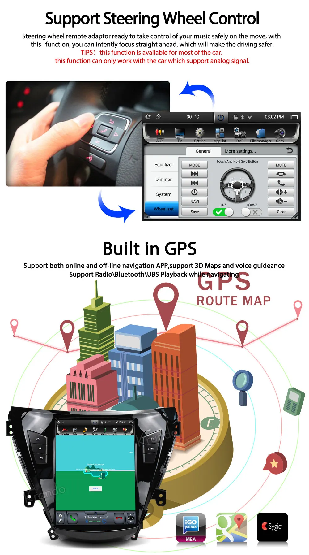 Krando Android 8,1 10," Tesla вертикальный аудио плеер для hyundai Elantra 2011-2013 gps навигация Мультимедиа воспроизведение BT KD-HE352