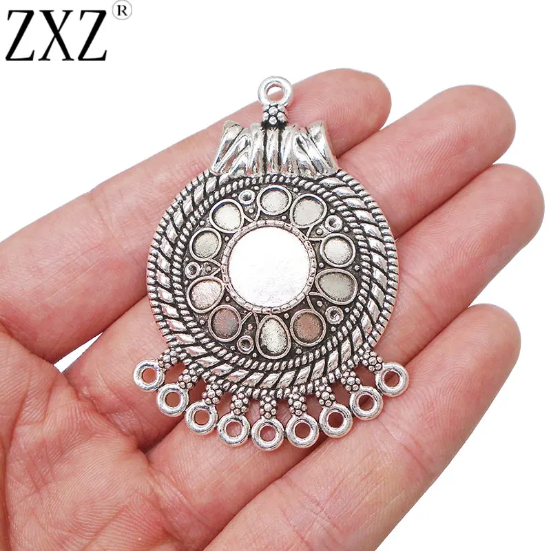 ZXZ 4 шт. детали для сережек подвесок фурнитура ювелирных изделий 54x36 мм|Ювелирная и