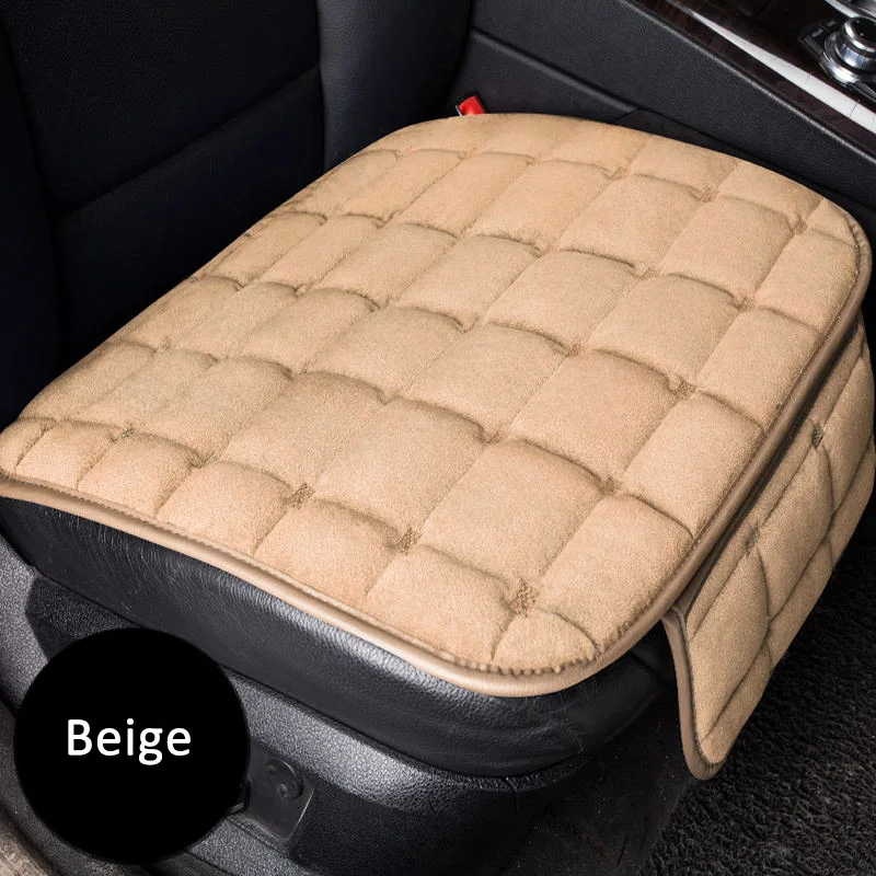 1pcs front Beige Ультра-Роскошный чехол для одного сиденья автомобиля, чехол для автомобильного сиденья, чехлы для автокресла, подушка для автокресла, Чехол для сидения седан и внедорожник - Название цвета: 1pcs front Beige