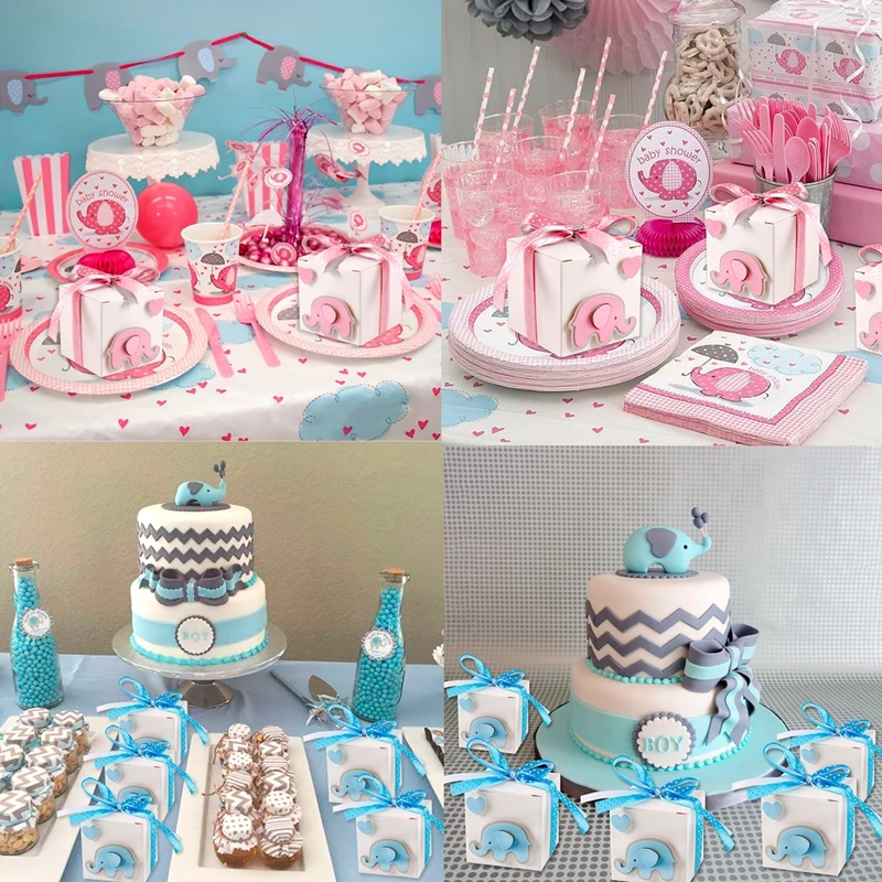 Staraise 12/24 шт. DIY слон конфетных коробок украшения для свадьбы и дня рождения