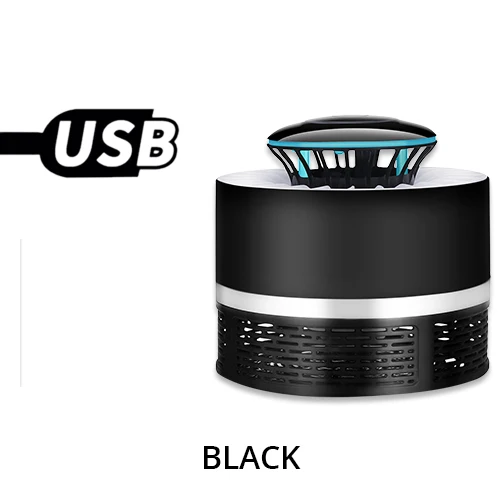 KL-135 black USB Электрический фотокаталитический комаров-убийца лампа без излучения наклейка от комаров лампа крытый Открытый вредителей лампа ловушка для насекомых - Цвет: KL-135 black