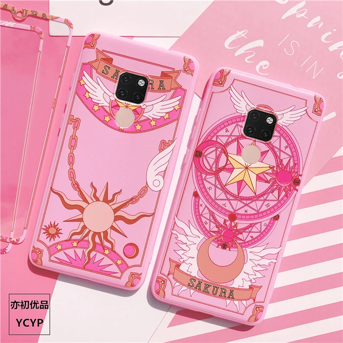 Чехол Mate 20 Cardcaptor Sakura + Защитная пленка из закаленного стекла чехол для Huawei