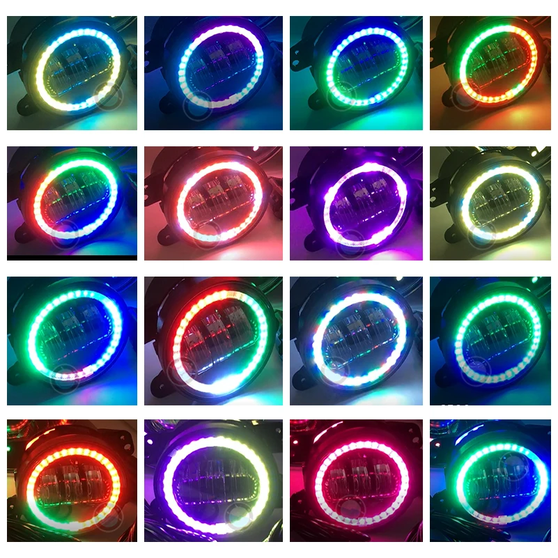 Автомобильные фасветильник с Bluetooth magic RGB 7 дюймовые светодиодные галогенные s + 4