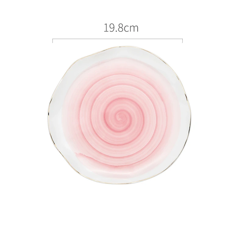 8inch Shallow tray P Европейский стиль Пномпень керамическая Западная Посуда рисовое блюдо суп чашка стейк Блюдо Столовая Посуда Десертная Тарелка обеденная декоративная тарелка - Цвет: 8inch Shallow tray P