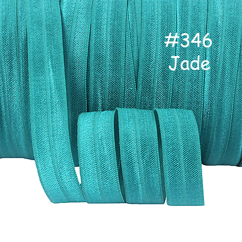 

Flora Ribbons 50 yards per roll 5/8" solid color fold over elastic, more than 100 colors for your selecting