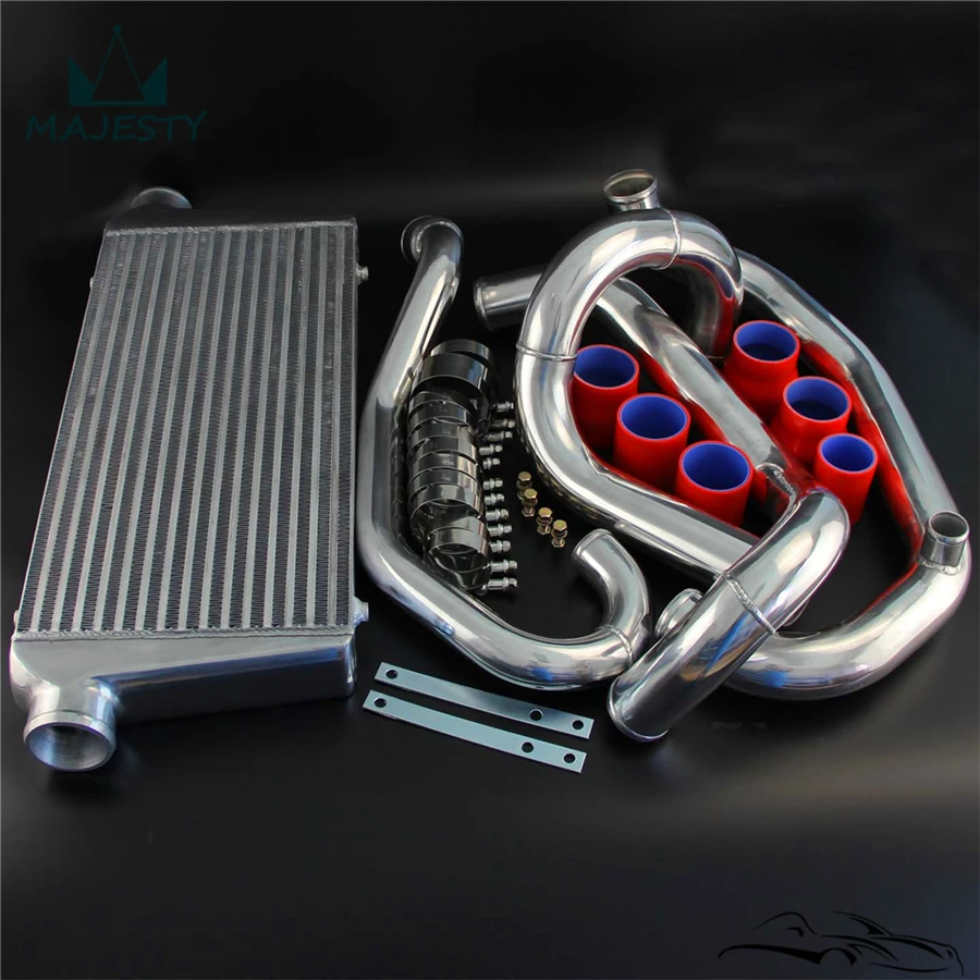 Intercooler Kit for SU*BARU I*MPREZA W*RX G*C8 (1996-2000) Piping kit silicone hose color Red size 70*34*26 |