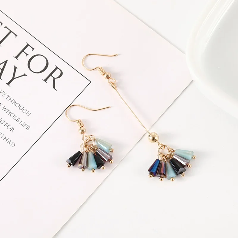 2019 New Fashion Dissymmetrical Colorful Dangle Earrings For Women Ladies Girls Birthday Party Wedding Gifts Jewelry Wholesale | Украшения