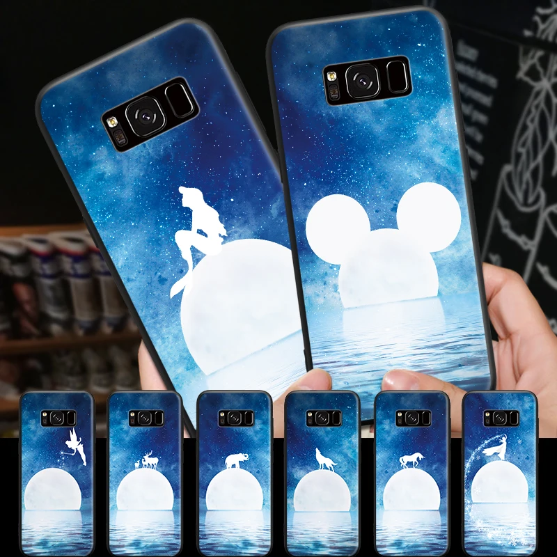 Замечательный синий звездный силуэт шаблон для Samsung Galaxy A3 A5 A8 J3 J5 J7 жесткий чехол
