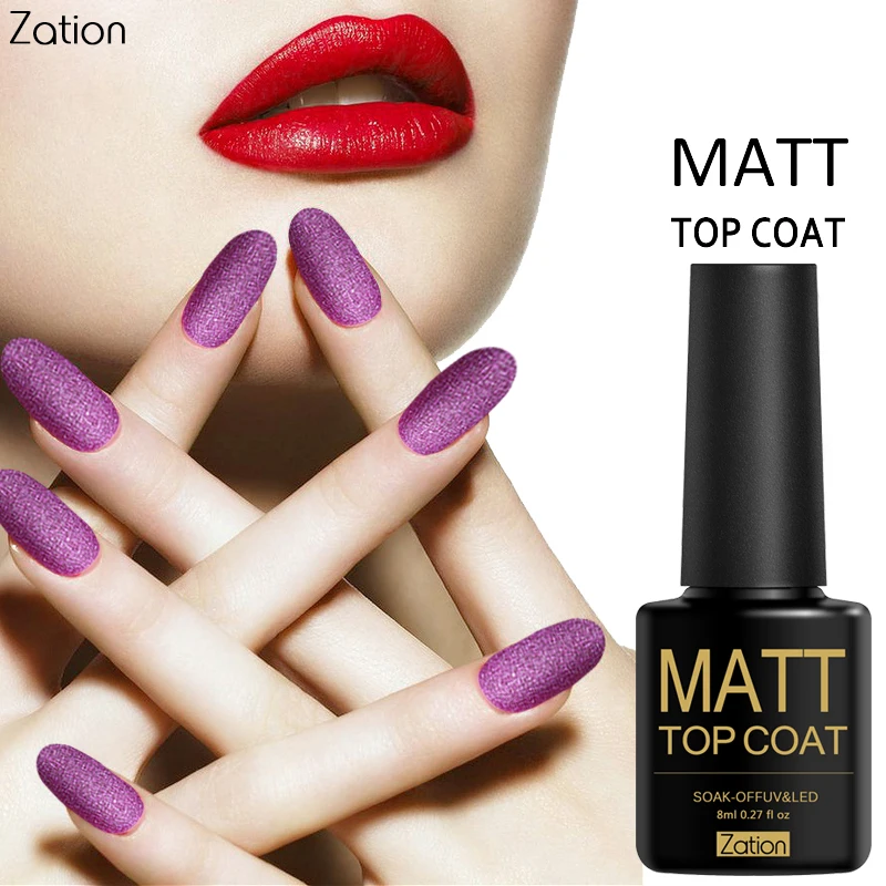 Зация полу постоянный прозрачный Цвет Led гель без очистки Matte Top Coat первоклассника