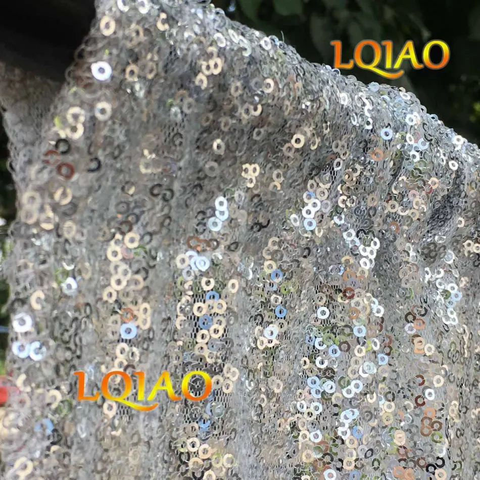 LQIAO 10ft* 10ft белая Переливающаяся блестящая ткань с блестками фон для фотосъемки блестящий занавес для свадьбы/Вечерние Декорации 300cm* 300cm