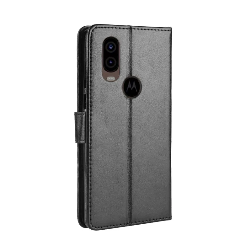 For Moto One Vision Case Motorola Wallet PU Leather Phone OneVision XT1970 Flip Cover | Мобильные телефоны и аксессуары