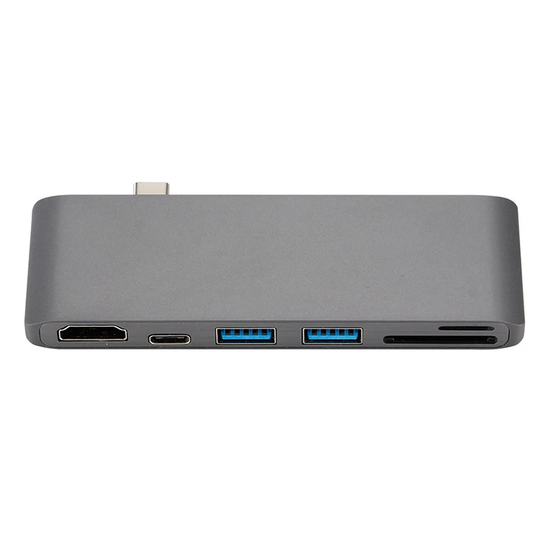 USB-C Алюминиевый USB C концентратор к HDMI 4k type 3 0 сплиттер адаптер TF Micro SD кард-ридер
