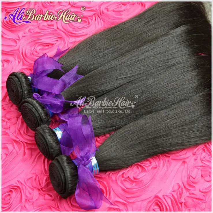 Unprocessed 6A Peruvian Virgin Hair Straight 4 pcs Lot Human Extensions Rosa Products Free Shipping |