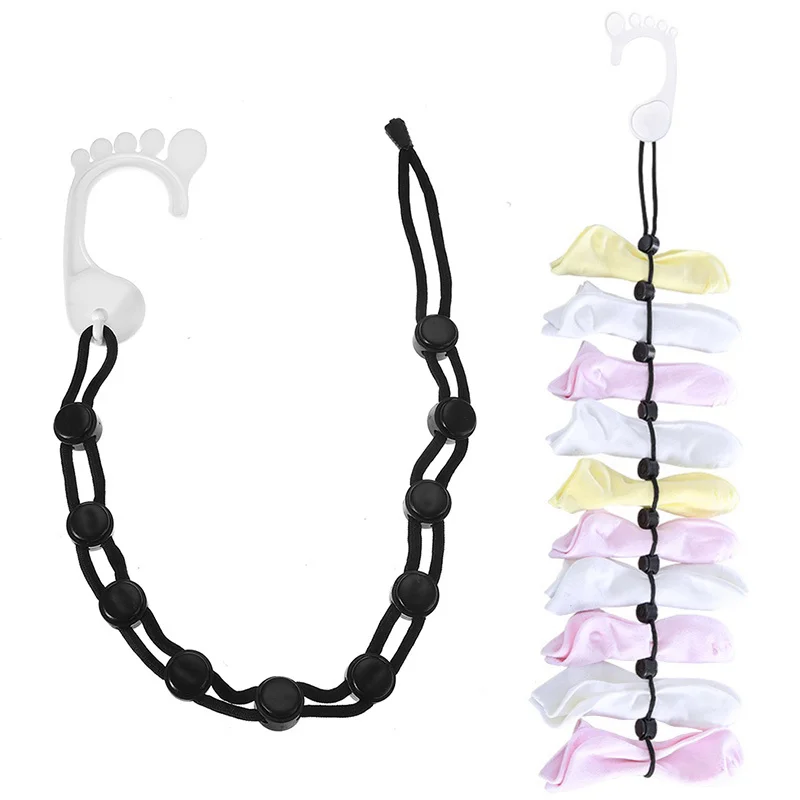 

Регулируемый Органайзер хранения носков хозяйственное мыло держатель Non-slip висит сушки бельевой Портативный затягивающей веревочки сухой ...