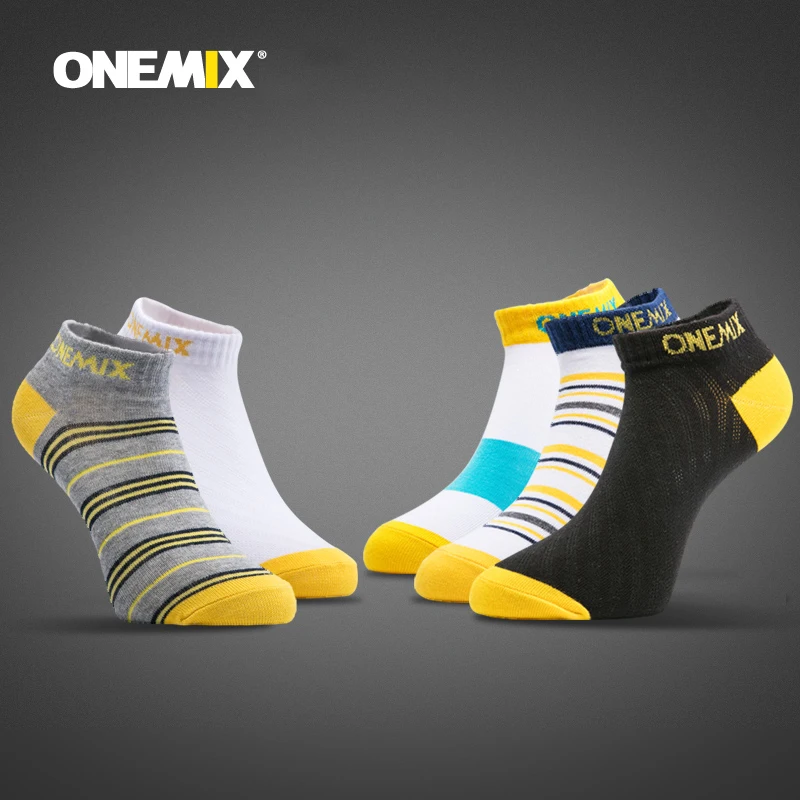 Onemix мужские спортивные носки из чистого хлопка для бега случайный цвет 7 пар/лот 7 повседневная одежда для улицы мужские носки