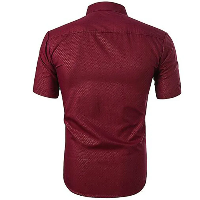 Summer Men Fashion Short Sleeve Printed Casual Shirts Breathable Comfortable Slim Fit Turn-down Collar High Street Style | Мужская