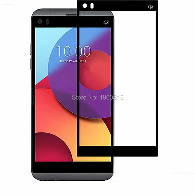 Переднее 3D закаленное стекло для LG Q8 полное покрытие 9H защитная пленка Защита