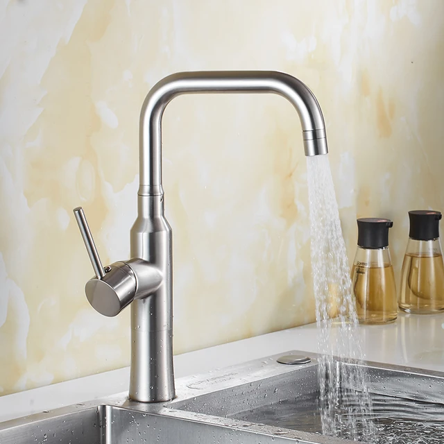 Azeta Black Kitchen Faucet 360 Rotate Kitchen Tap 2 Way Water Outlet