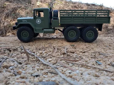 WPL B-16 RC автомобиль 1:16 с дистанционным управлением военный грузовик 6 колес привод