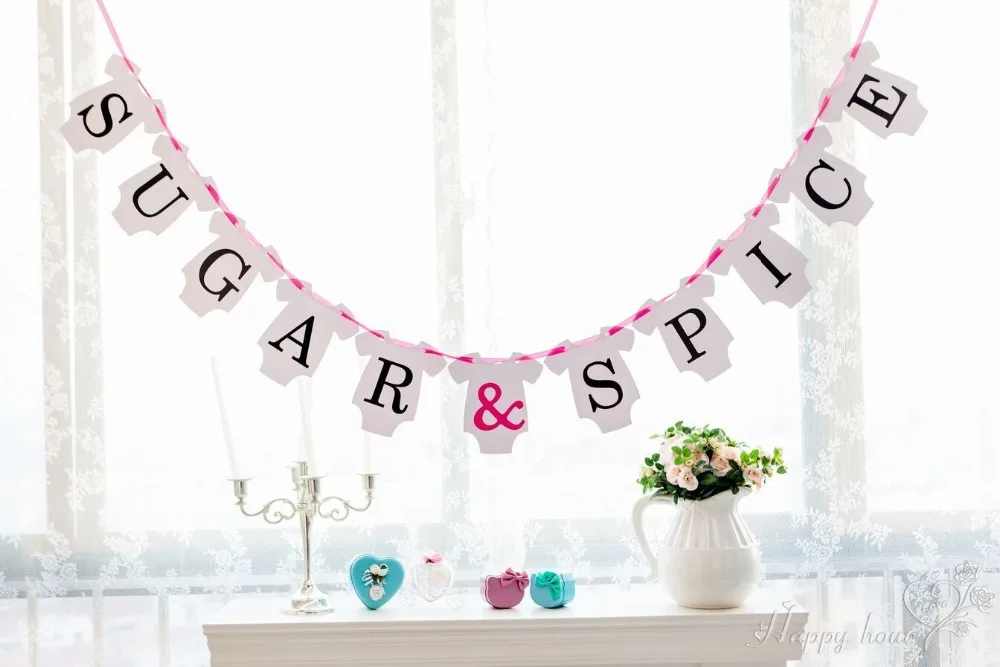 1 X Гирлянда с изображением сахара и специй детский праздничный Декор