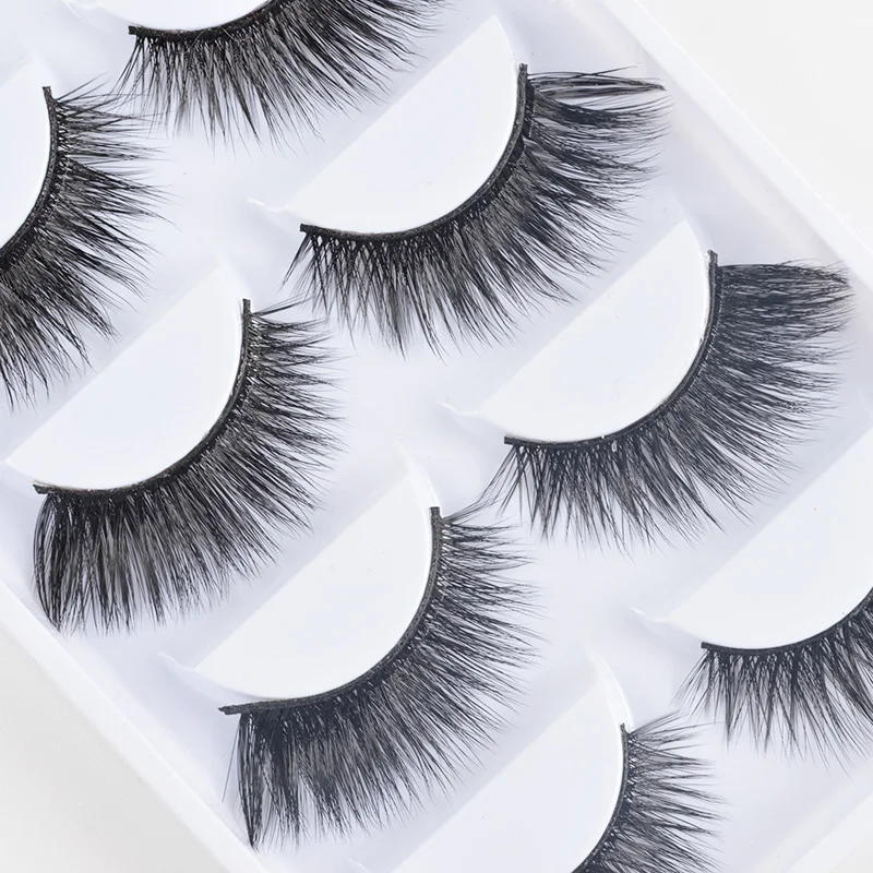 

NEW 5 pairs mink eyelashes false lashes mink 3d fake eyelash extension make up cilios natural long cruelty free lash