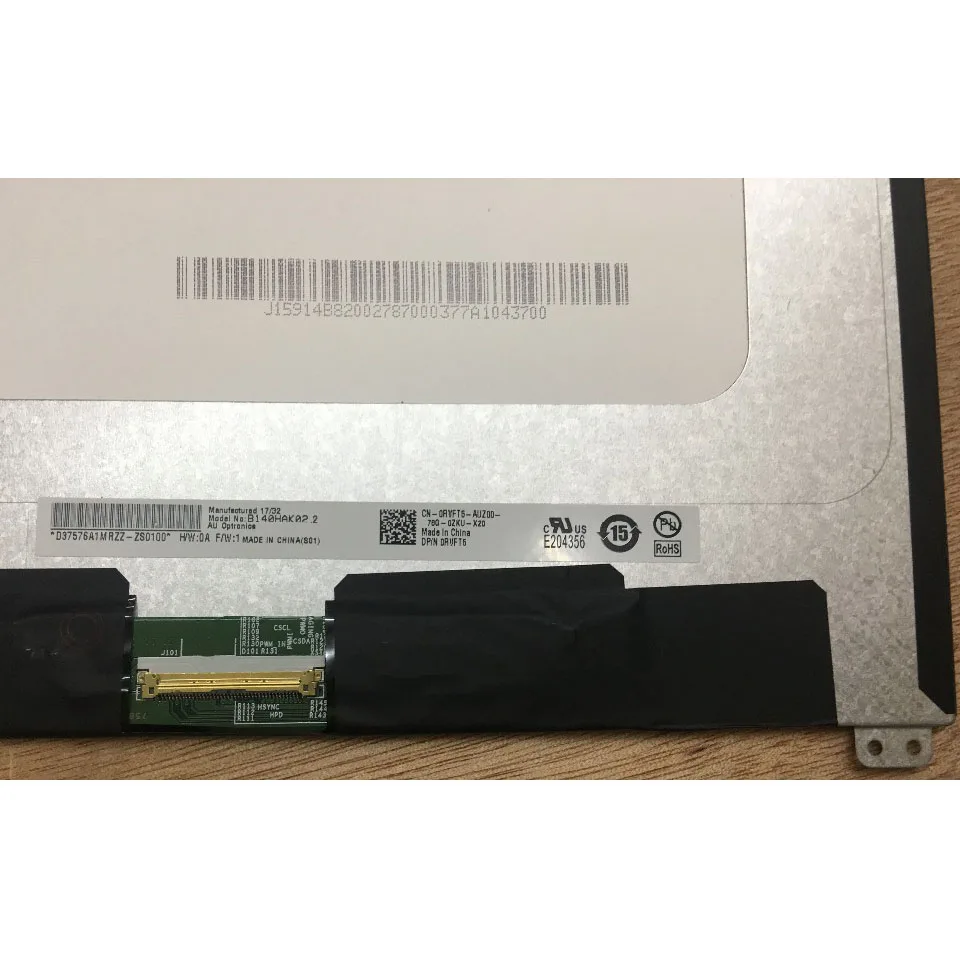 Протестированный класс A + Новый B140HAK02.2 дисплей для ноутбука 40pin сенсорный экран