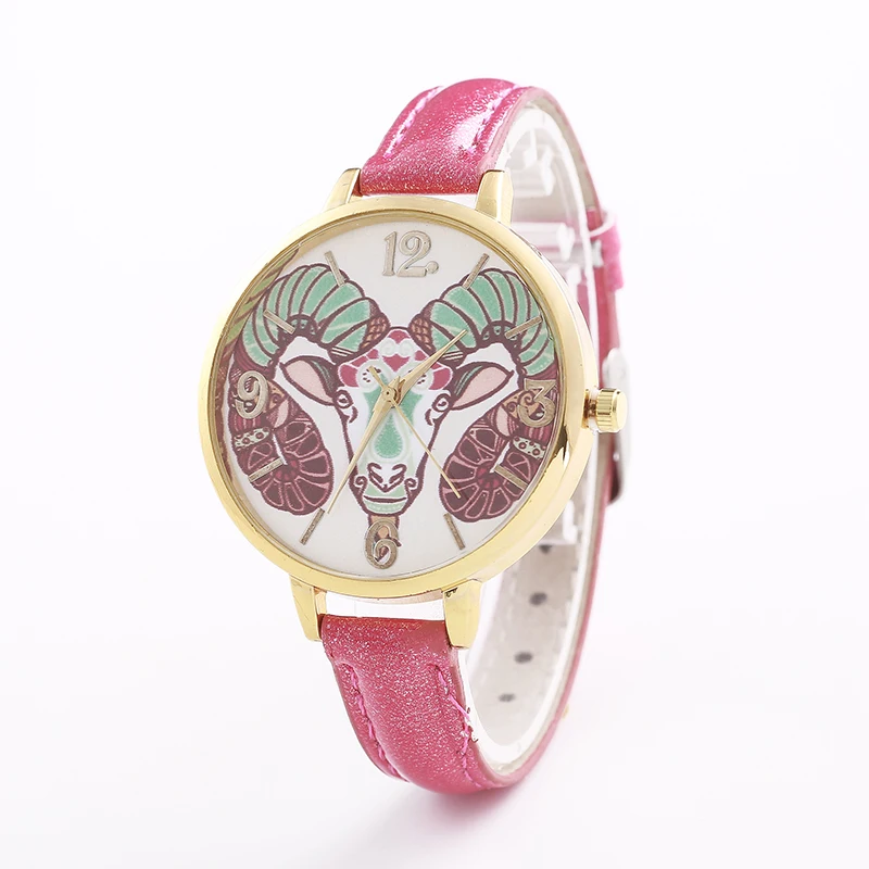 Новинка 2017 женские часы Aries модные кожаные кварцевые роскошные с кожаным