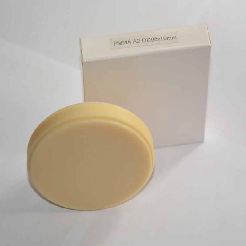 

PMMA Disk, pmma, 6 ., OD98 * 22/25 , A1 A2 A3 A0, , CAD CAM Wieland