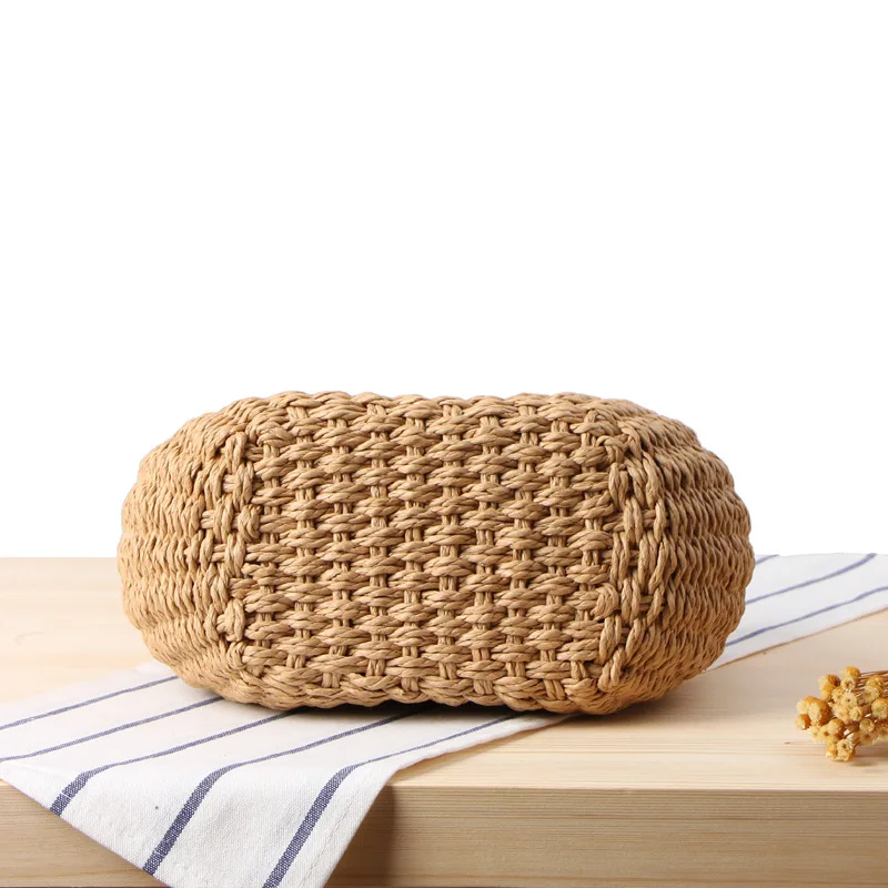 Модная летняя пляжная сумка ручной работы сумка-корзина из ротанга Женская