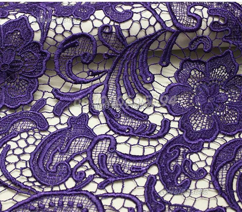 Африканское гипюровое кружево PQYY77 водорастворимое химическое ажурное tecido feltro