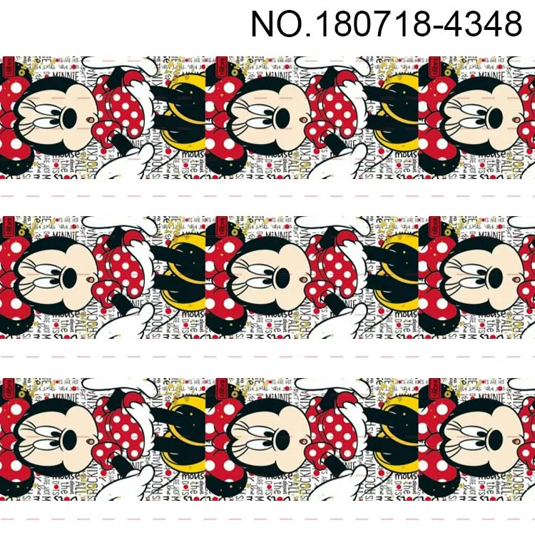 10 ярдов разные размеры лента Grosgrain изображение мультипликационного